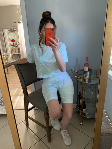 CHLOE SET (SOFT SAGE TIE DYE)