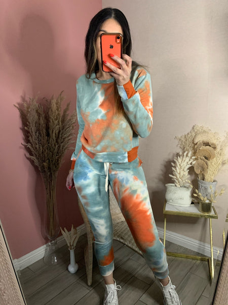 JAYLENE JOGGER SET (CALI SKY)