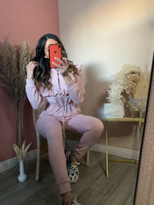 CRISSY TRACKSUIT- CREAMY BLUSH