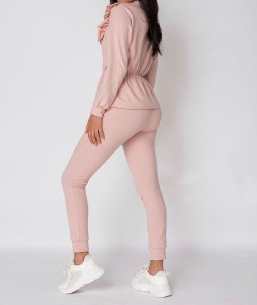 CRISSY TRACKSUIT- CREAMY BLUSH