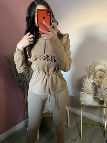 CRISSY TRACKSUIT- TAN