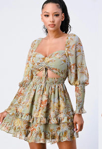 'HEY LOVELY' FLOWER PRINT DRESS