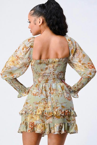 'HEY LOVELY' FLOWER PRINT DRESS