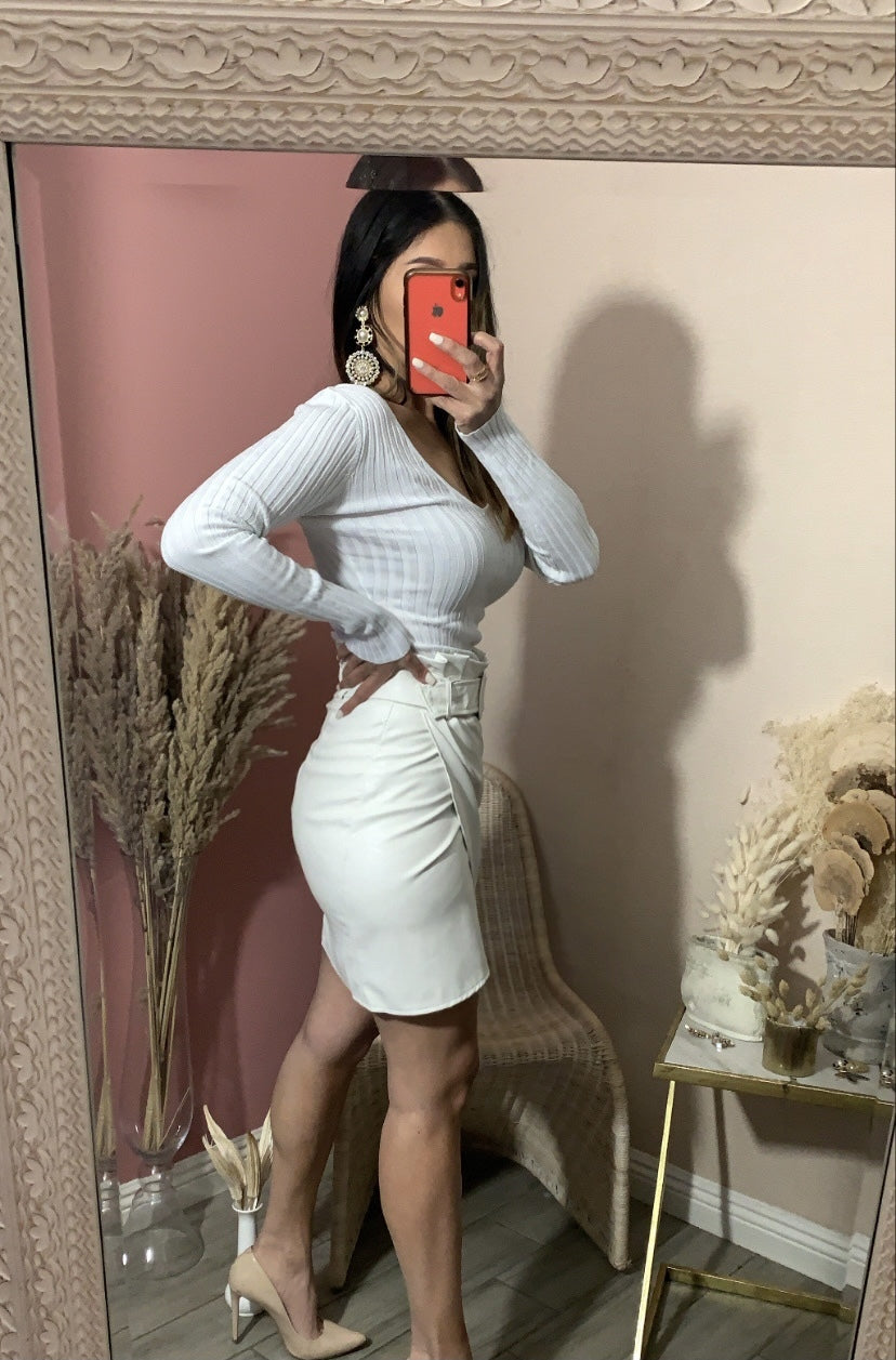 MELANIE BODYSUIT- SNOW