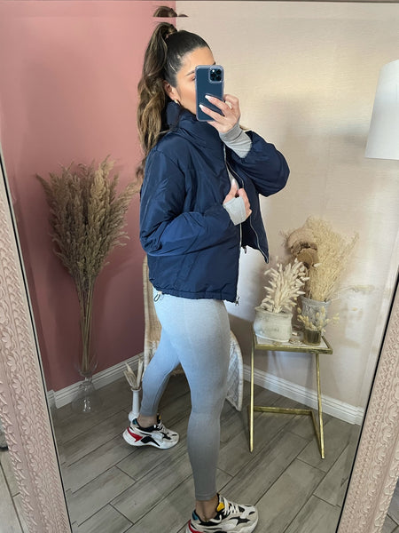 PUFFER JACKET- NAVY