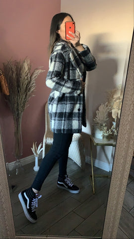 DESIRAE PLAID COAT