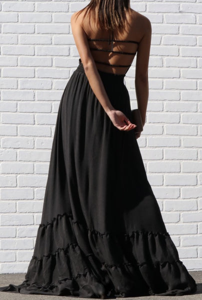 made you look maxi dress MADE YOU LOOK MAXI (BLACK) Mrs. Blush
