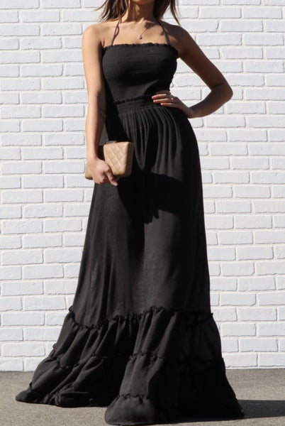made you look maxi dress MADE YOU LOOK MAXI (BLACK) Mrs. Blush
