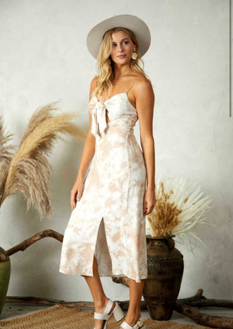 HANNAH FRONT TIE MIDI