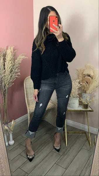 EMMA JEANS- GRAY WASH