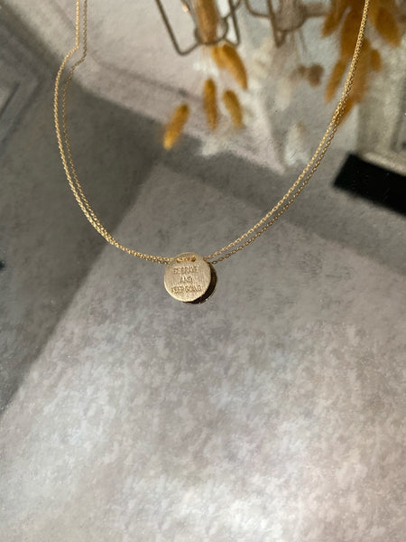 'BE BRAVE AND KEEP GOING' NECKLACE