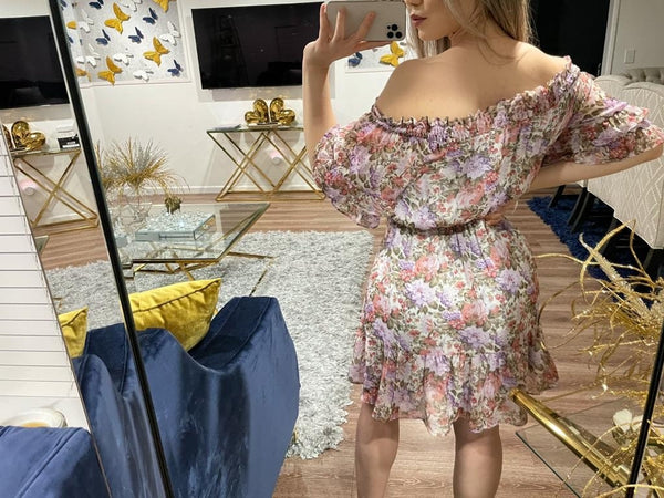 LINDSAY OFF SHOULDER DRESS
