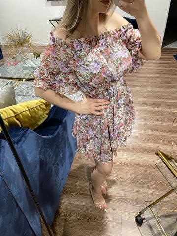 LINDSAY OFF SHOULDER DRESS