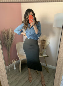 GIGI MIDI SKIRT (olive)
