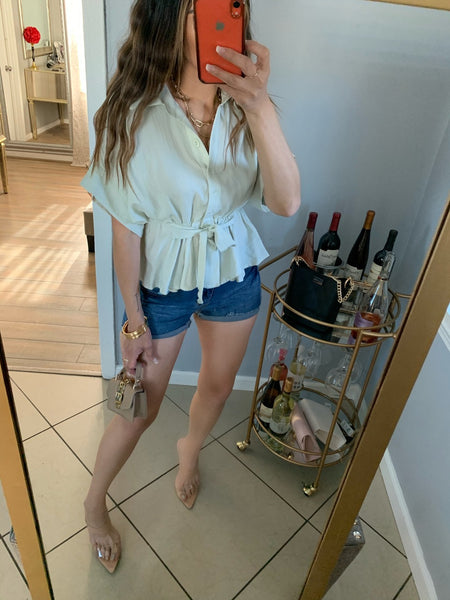 PRIVATE ISLAND TOP - Sage