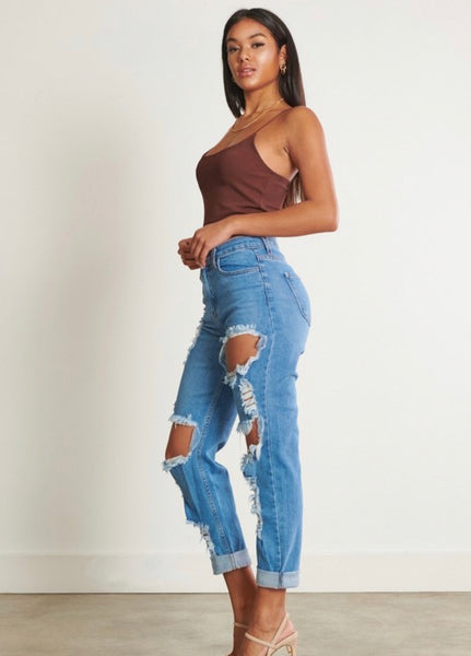 VALERIE DISTRESSED JEANS