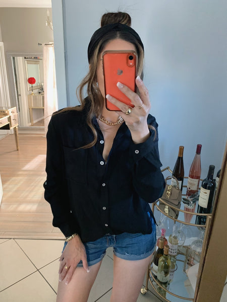 'MY FAVE HEADBAND' Black