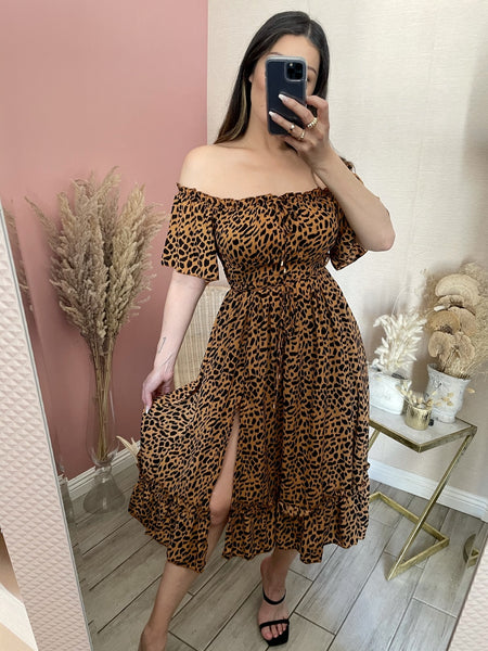 EMILIA OFF SHOULDER MIDI