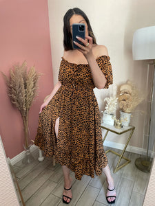 EMILIA OFF SHOULDER MIDI