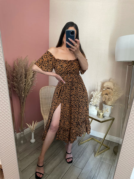 EMILIA OFF SHOULDER MIDI