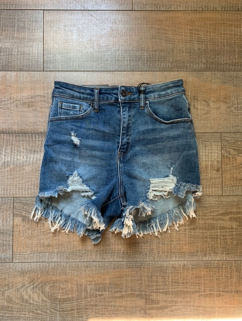 RAYLENE DENIM SHORTS (blue)