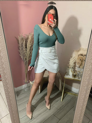 MELANIE BODYSUIT- SAGE