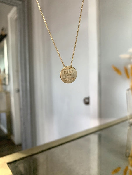 'BE BRAVE AND KEEP GOING' NECKLACE