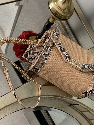 COCO BAG (Tan Snake)