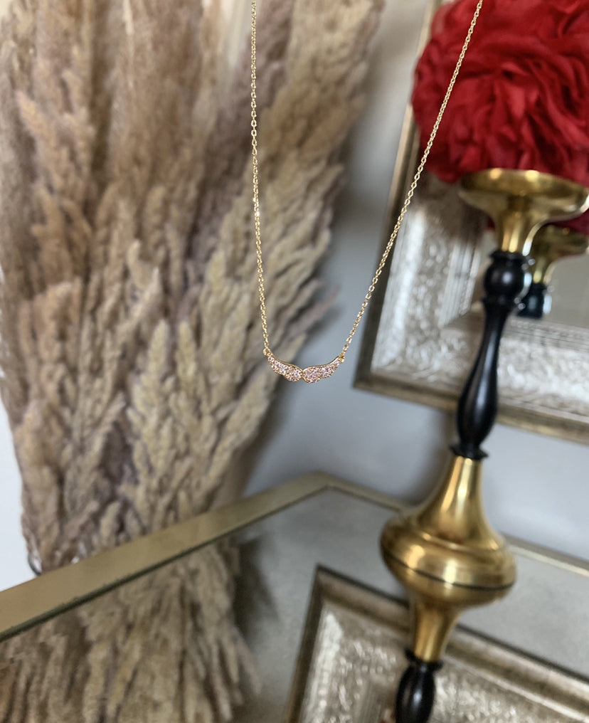 'ANGEL WINGS' NECKLACE 18k gold dipped