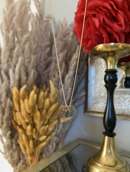 'NEXT TO YOU' NECKLACE 18k gold dipped