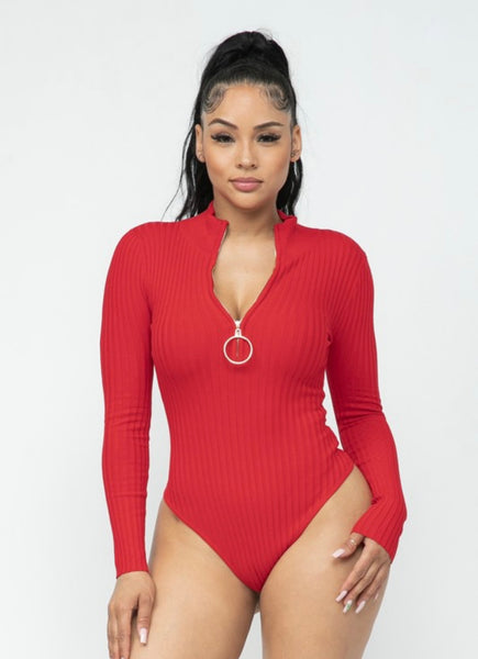 ARIANA BODYSUIT- RED
