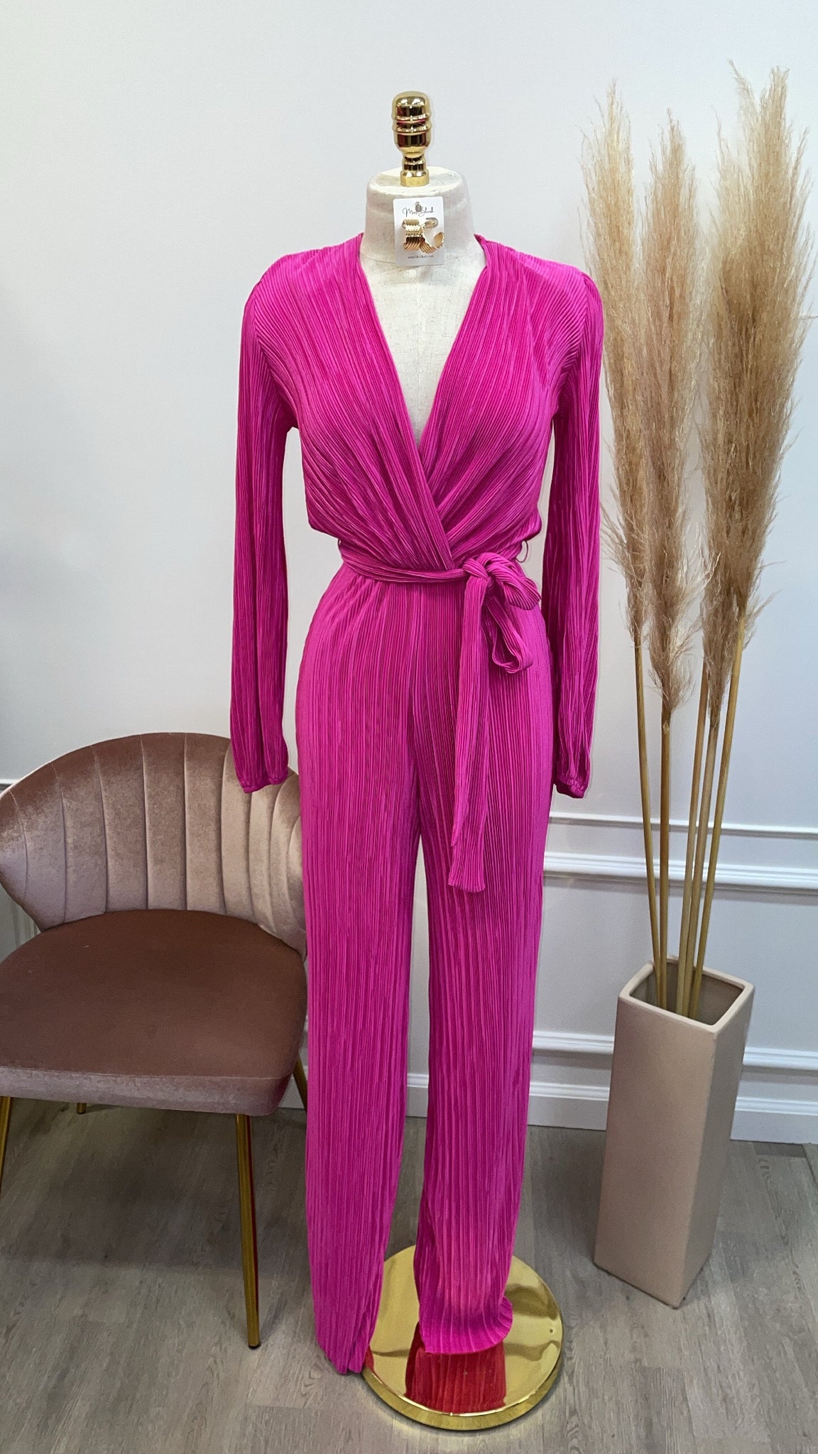 BREANNE JUMPSUIT- PINK