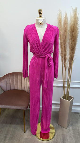 BREANNE JUMPSUIT- PINK