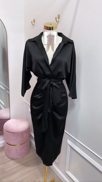JANICE MIDI- BLACK