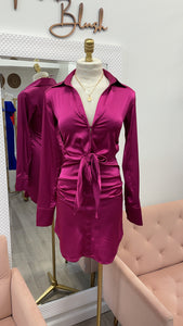ELLIE DRESS- MAGENTA