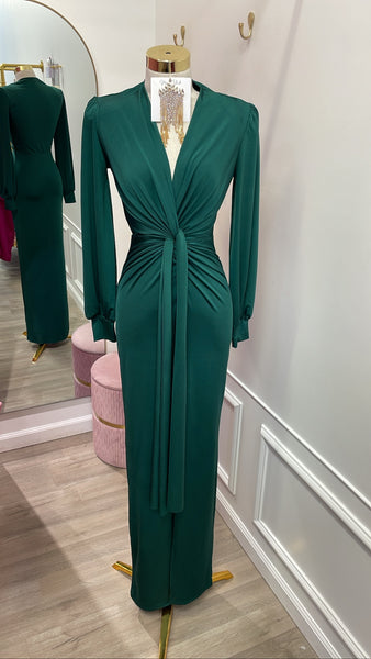 JAYLENE COUTURE DRESS- GREEN