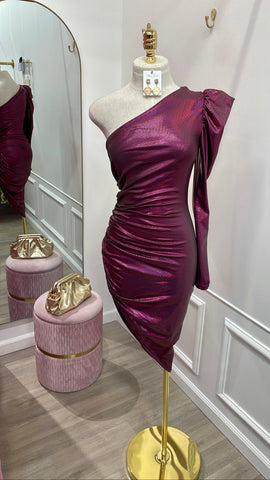 KAYLAH DRESS- MAGENTA