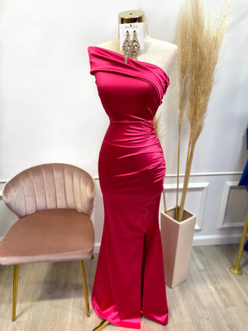 AVERY COUTURE DRESS- FUCHSIA