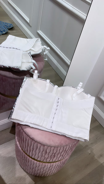 VIANCA CORSET-SILVER