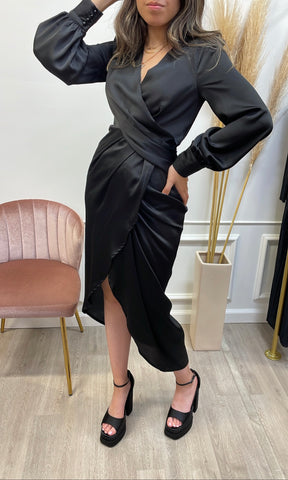 THE DANIELLE DRESS- BLACK