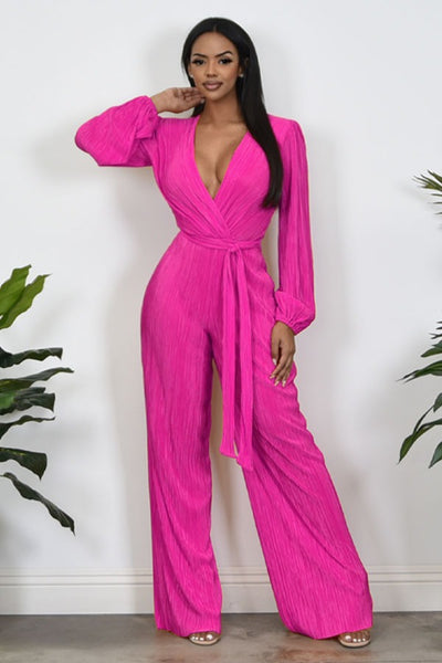 BREANNE JUMPSUIT- PINK