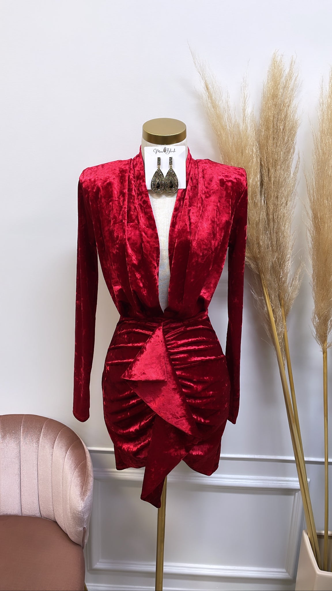 YSABELLA DRESS- RED