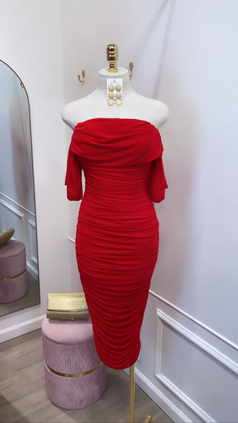 CHARLOTTE MIDI- RED