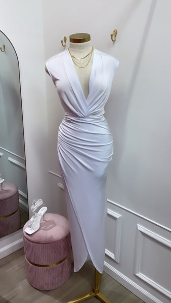 MELIZA DRESS- WHITE