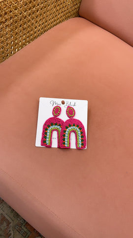 ALMA EARRINGS- Pink