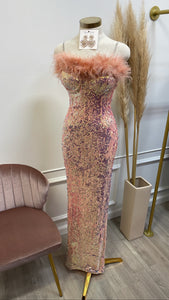 TIFFANY COUTURE DRESS- PINK
