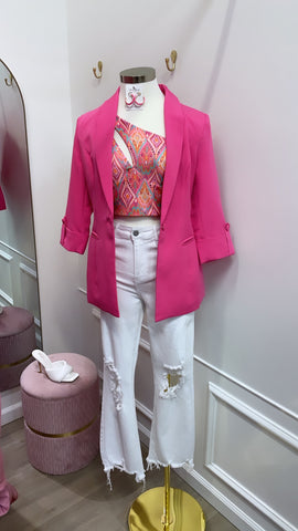 GIANNA BLAZER- Pink