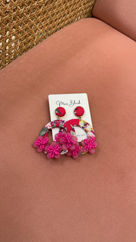 ELIANA EARRINGS-PINK
