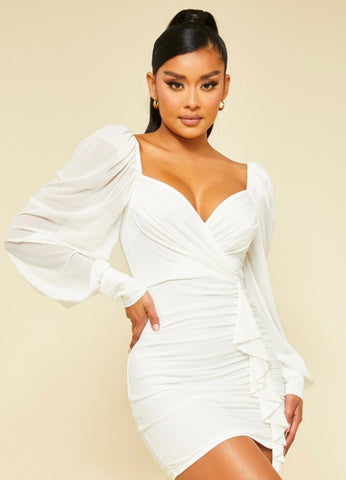 PENELOPE DRESS- WHITE
