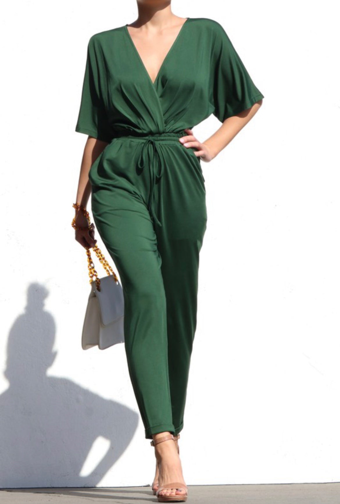 JASMINE JUMPSUIT- HUNTER